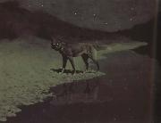 Frederic Remington Moonlight,Wolf (mk43) Germany oil painting artist